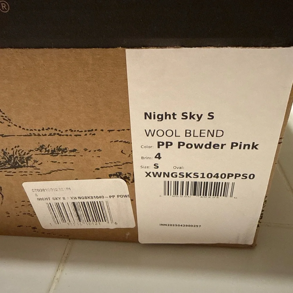 NEW Stetson Seeker Collection 'Night Sky' Cowboy Hat - Powder Pink Size S - Picture 12 of 14